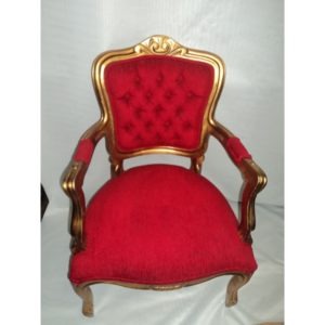 Poltrona bergère com estofado em veludo à venda SP
